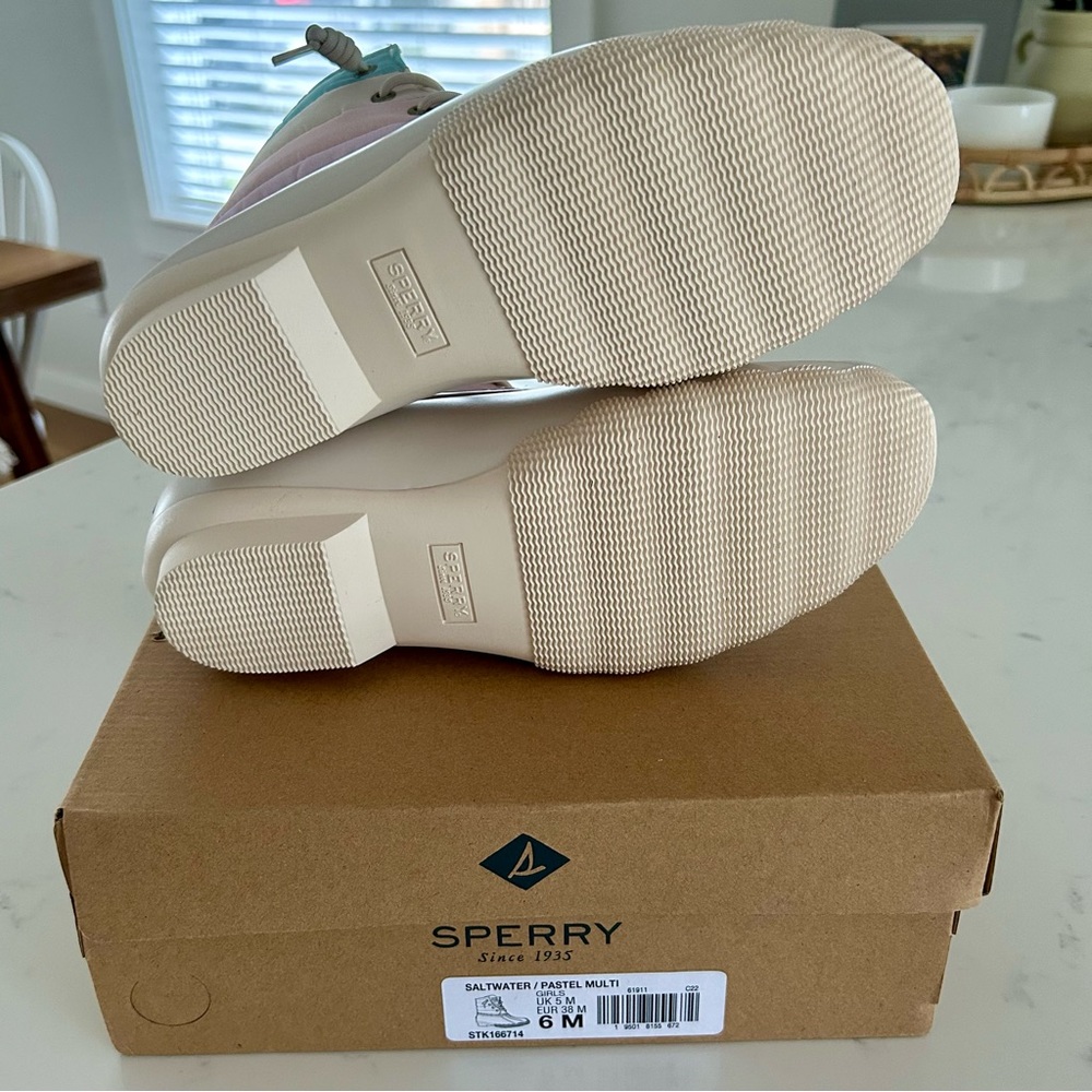 Sperry Kids Pastel Multi Rain Boots - Picture 4 of 10